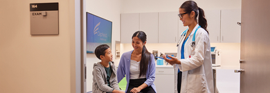 Patient in clinic
