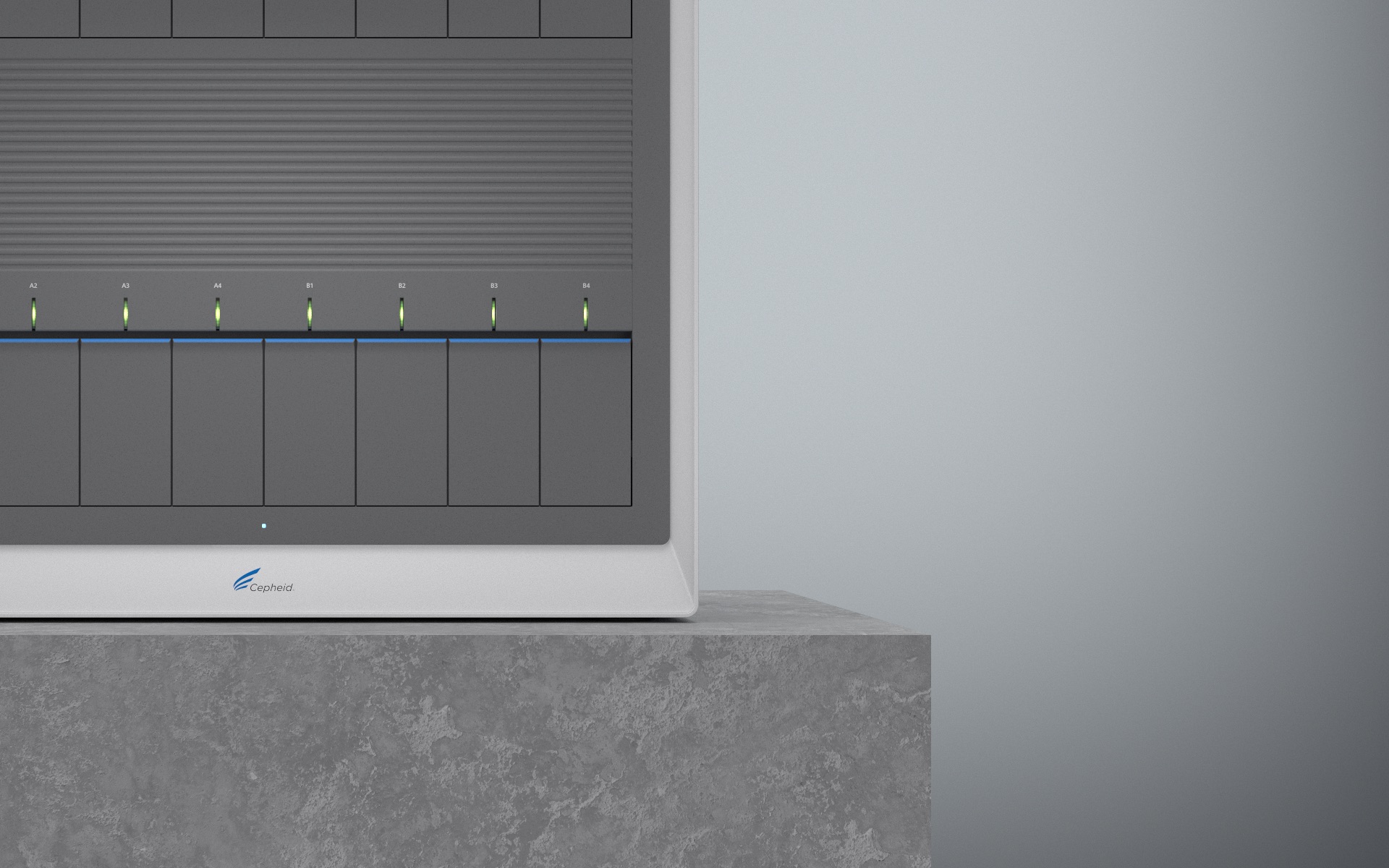 Cepheid GeneXpert® 16-module system closeup