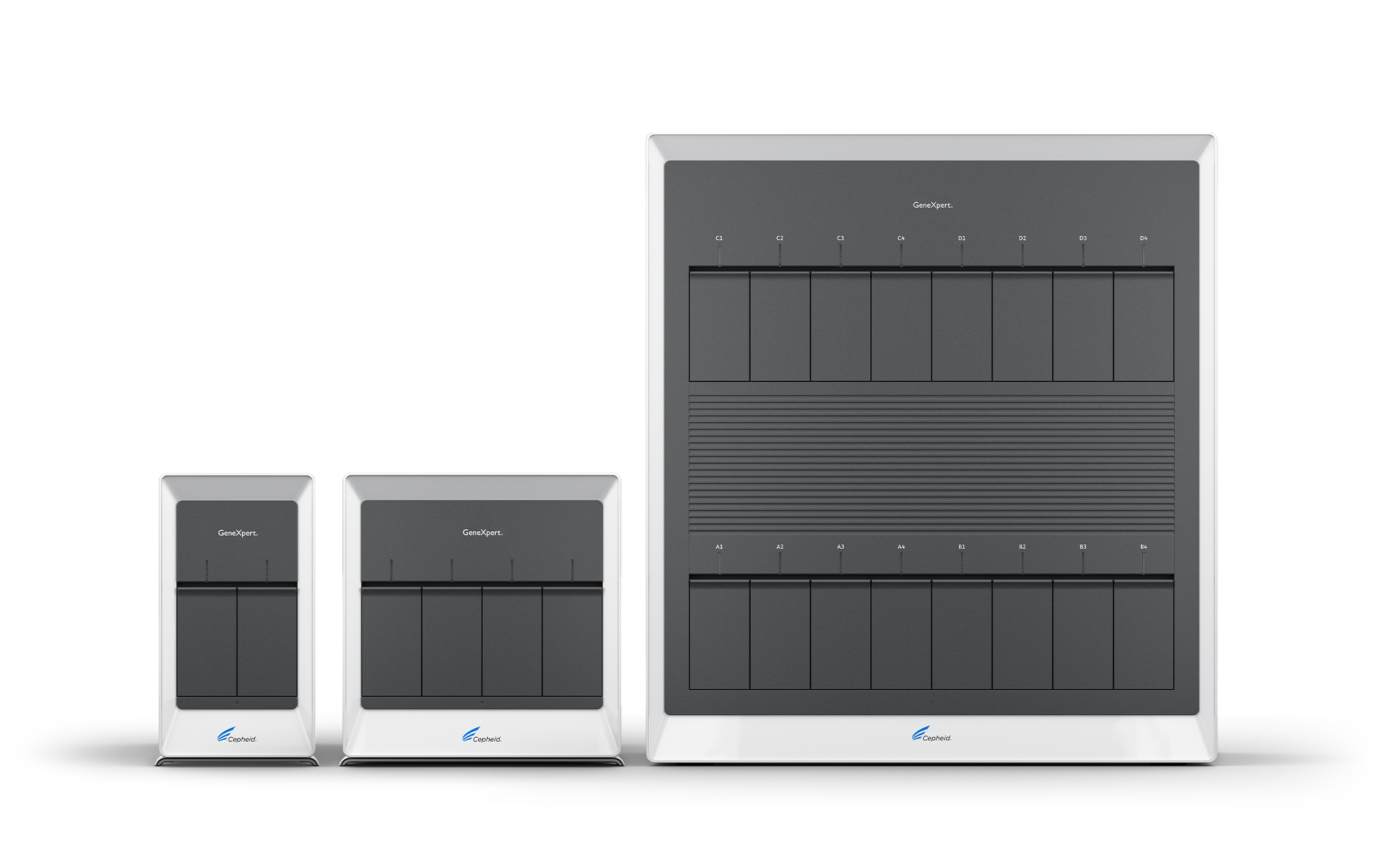 Front View Image of GeneXpert Family of Systems: GeneXpert II, GeneXpert IV and GeneXpert XVI